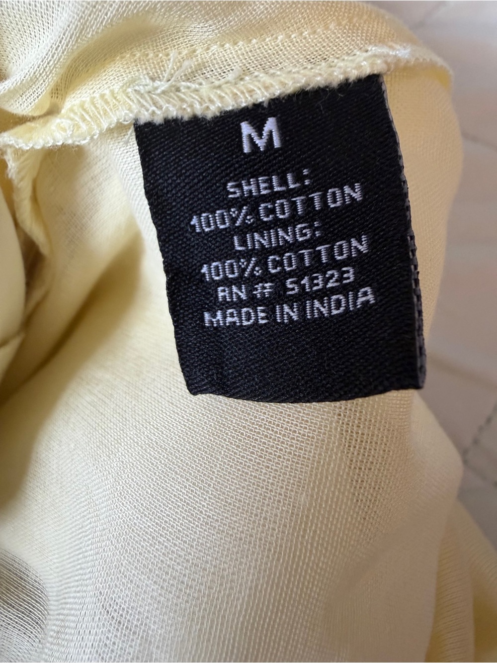 Puff-Sleeve Mini Shirt Dress in Pastel Yellow - Picture 4 of 4